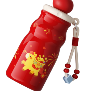 Mini Glass Bottle with Fur Cover - Tumblers.top OEM